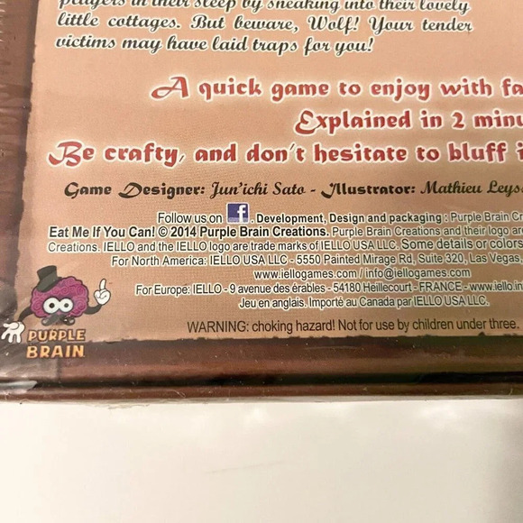 2014 Eat Me If You  Can Card Board Game Red Riding Hood 3 Little Pigs Bad Wolf - Picture 9 of 13